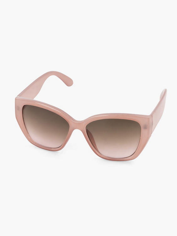Roze zonnebril met vlinder glazen