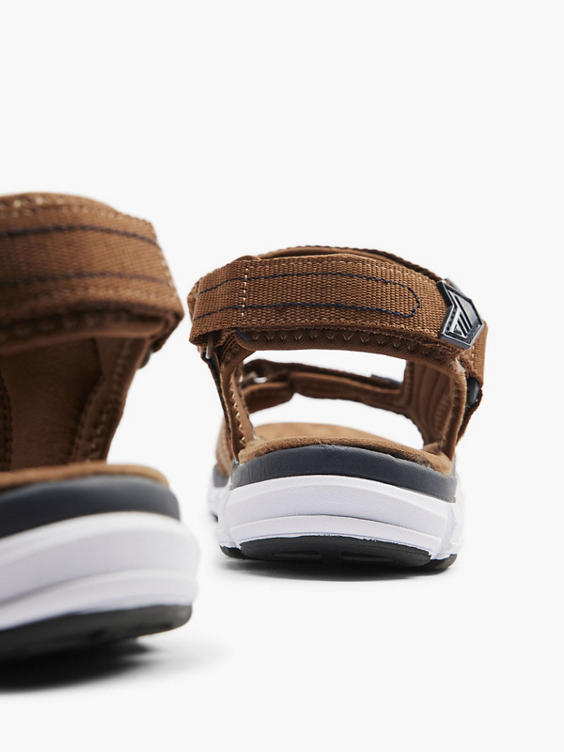 Mens Brown Velcro Sandal