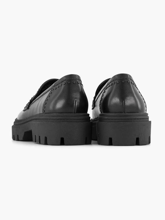Zwarte chunky loafer studs