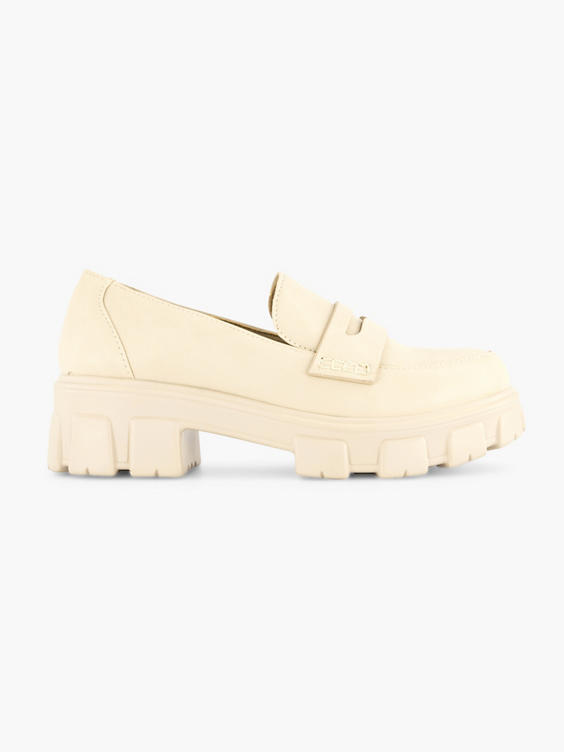 Crème chunky loafer