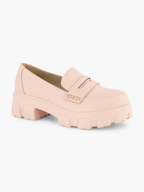 Roze chunky loafer
