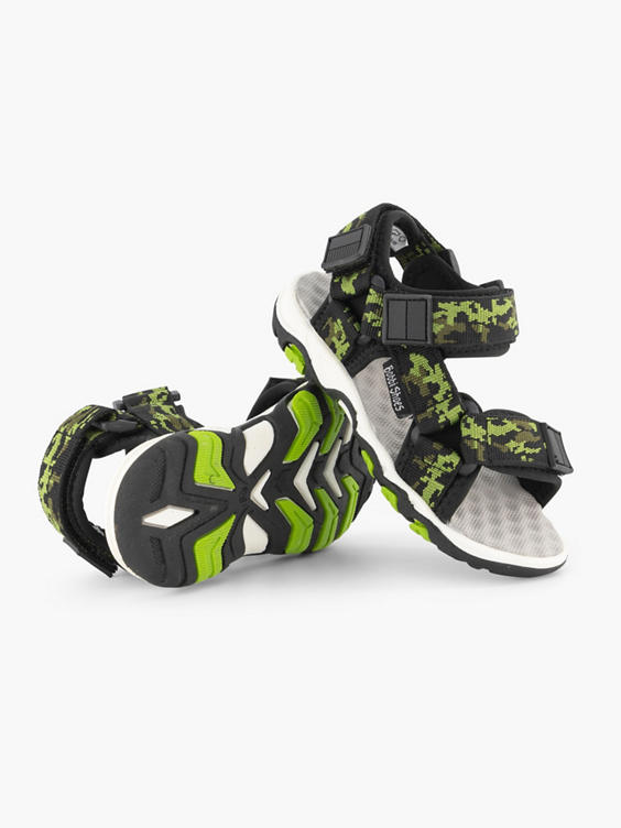 Groene sandaal camouflage print