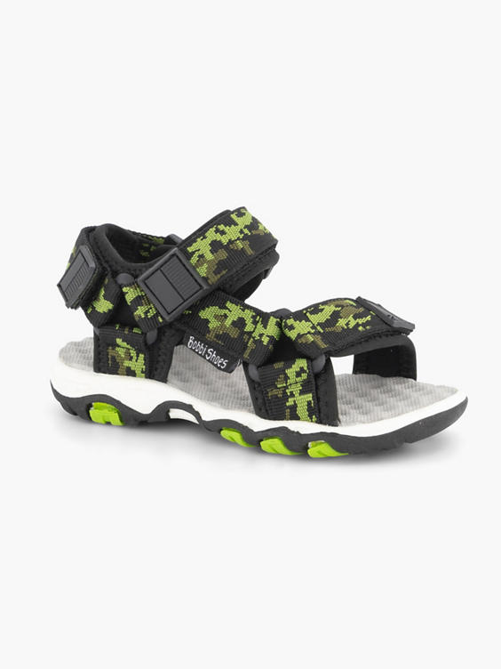 Groene sandaal camouflage print