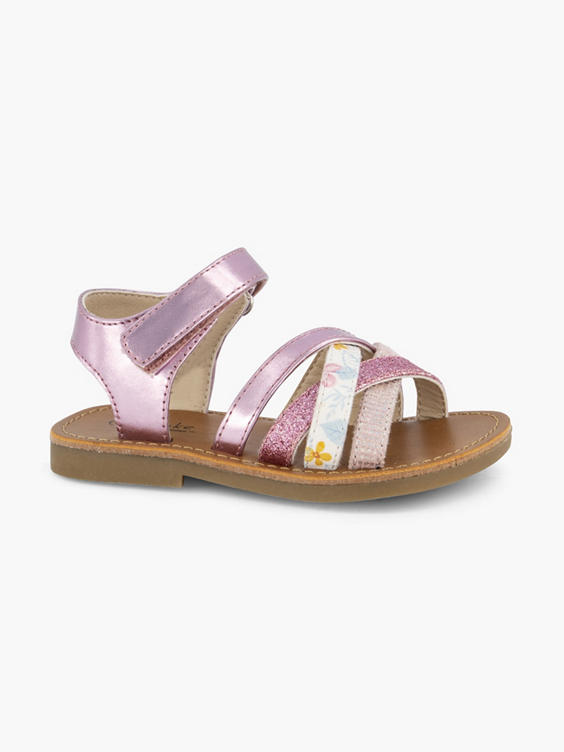 Roze sandaal metallic