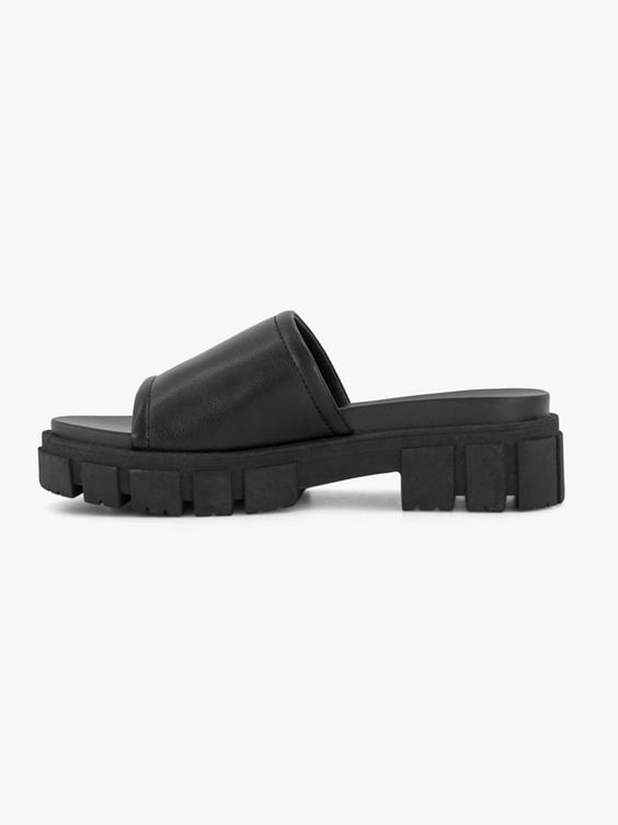 Zwarte chunky slipper