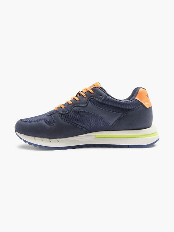 Mens Venice Navy Lace Up Trainer