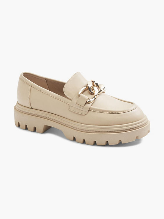 Beige chunky loafer ketting