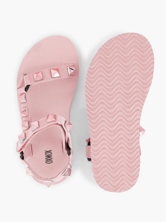 Roze sandaal klittenband