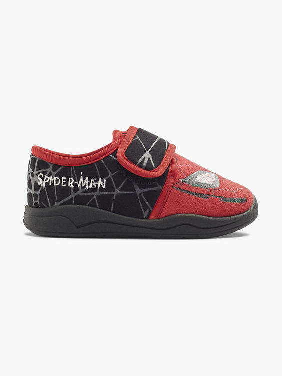 Zwarte pantoffel Spiderman