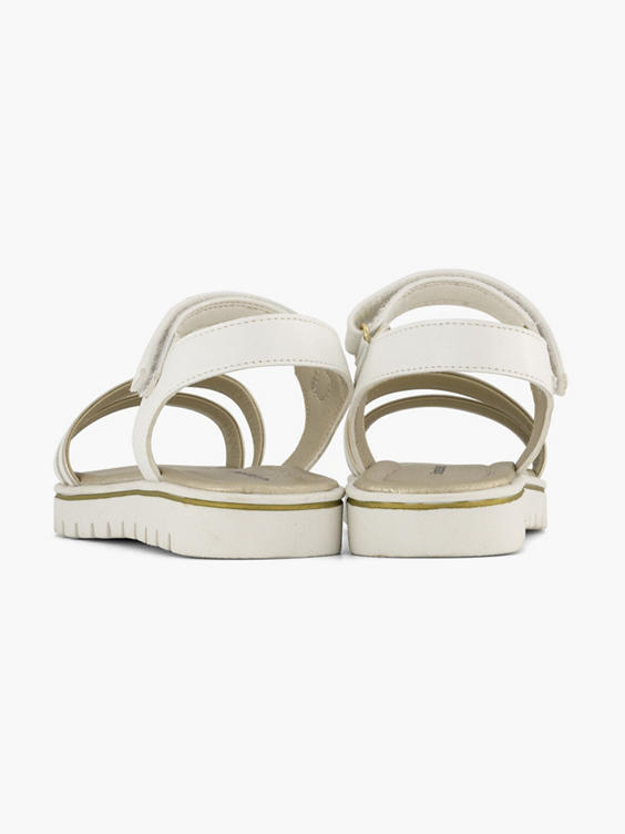 Witte sandaal klittenband