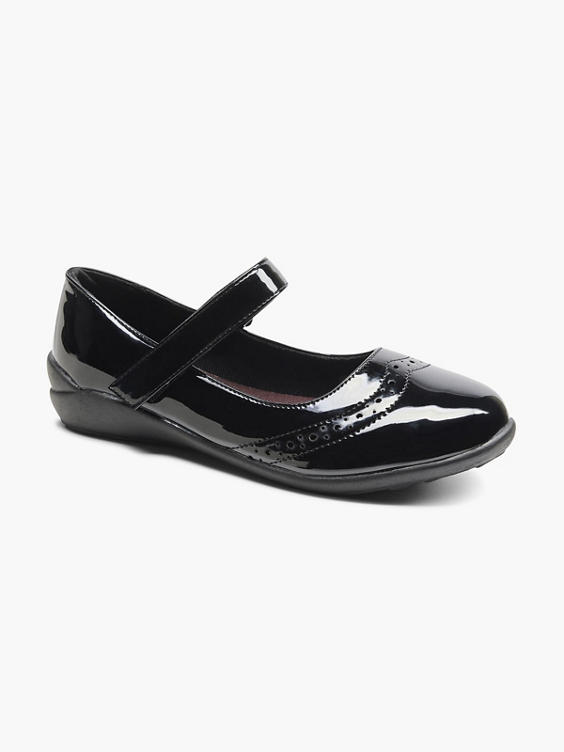 Graceland Teen Girl Black Patent School Shoes 