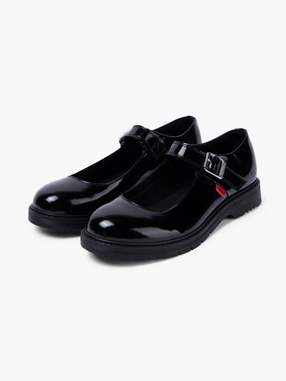 Kickers black patent on sale shoes