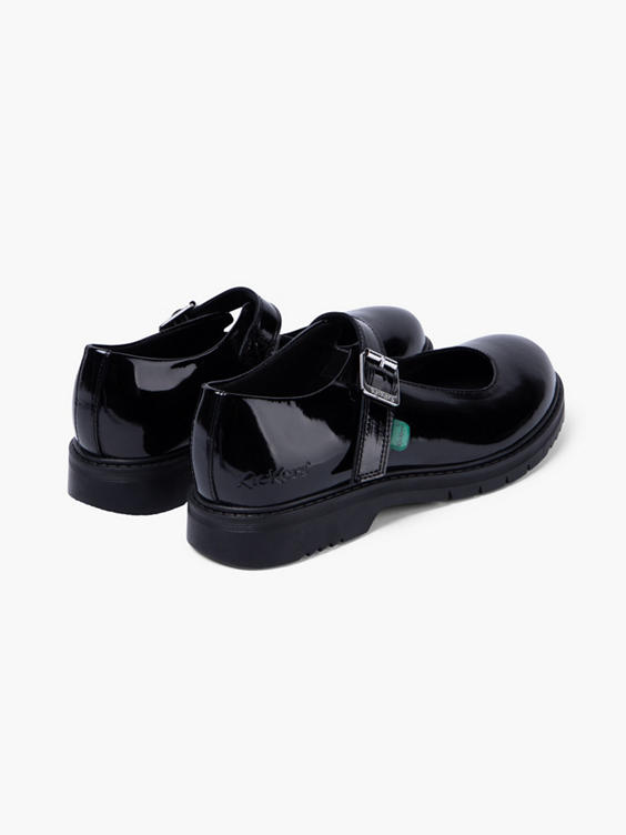 (Kickers) Kickers Teen Girl Black Patent Leather School Shoes in Black ...