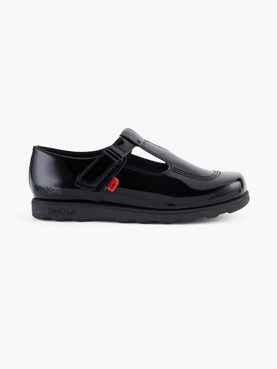 Kickers) Kickers Teen Girl Black Patent Leather School Shoes in Black |  DEICHMANN
