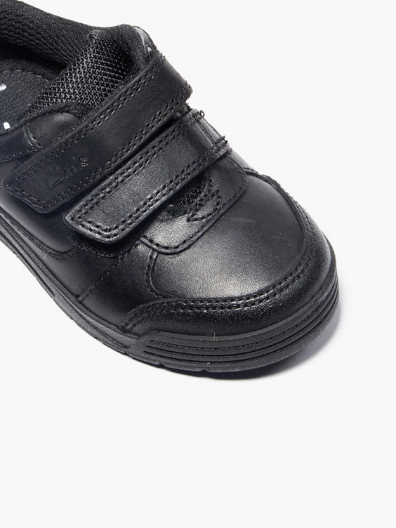 Clarks black childrens shoes sale