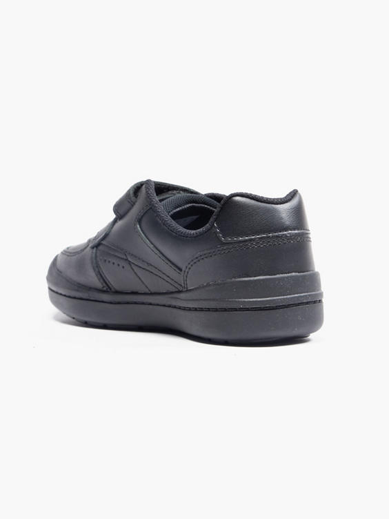 Clarks Junior Boy Black Leather Twin Strap School Shoes  - Standard Fit (F)