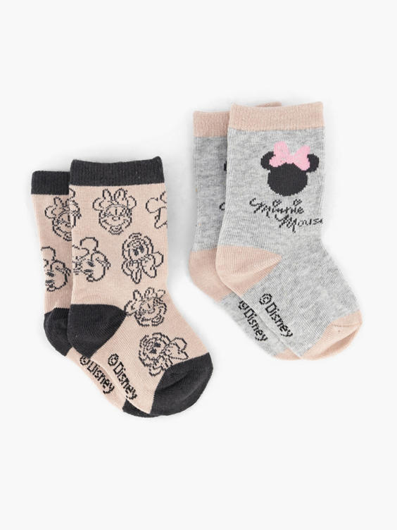 Grijze sokken Minnie Mouse