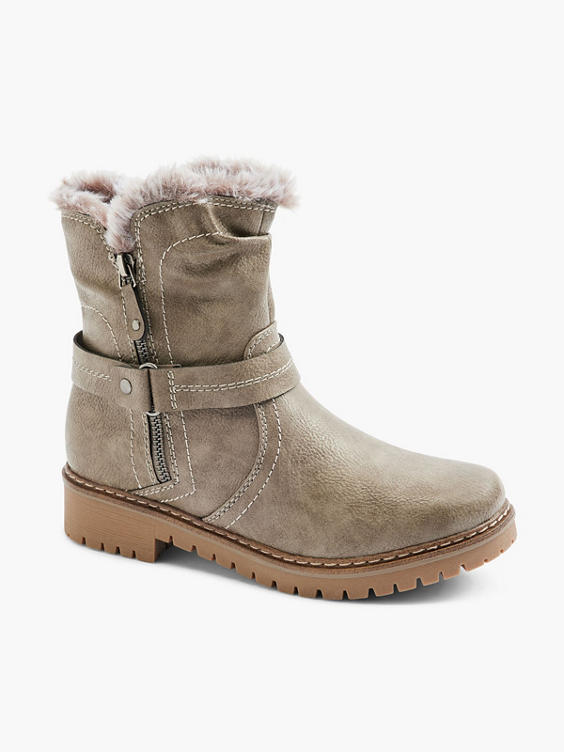 Taupe Warm Lined Comfort Boot