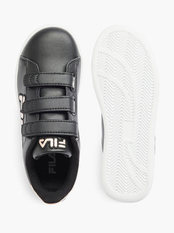 Girls black fila trainers hotsell