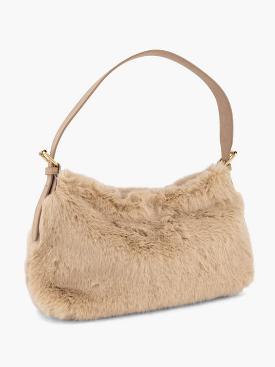 Beige fluffy bonttas