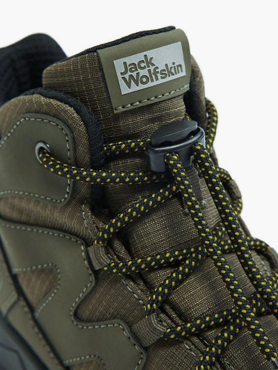 Jack Wolfskin Boys Khaki Lace-up Hiking Boot 