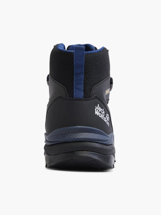 Jack Wolfskin Black/Blue Lace-up Mid Cut Hiking Boot