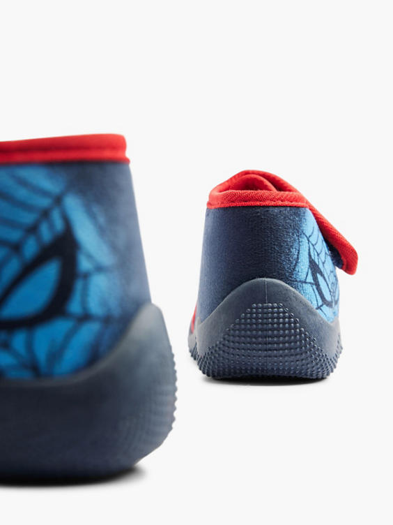 Donkerblauwe pantoffel Spiderman