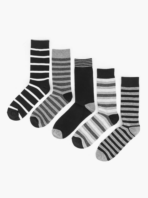 Gekleurde sokken 5 pak 40-46