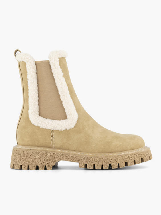Taupe chelsea boot teddy