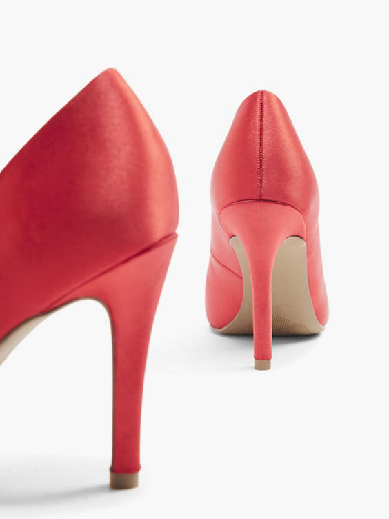 Red Pointed Toe Bow Stiletto Heel