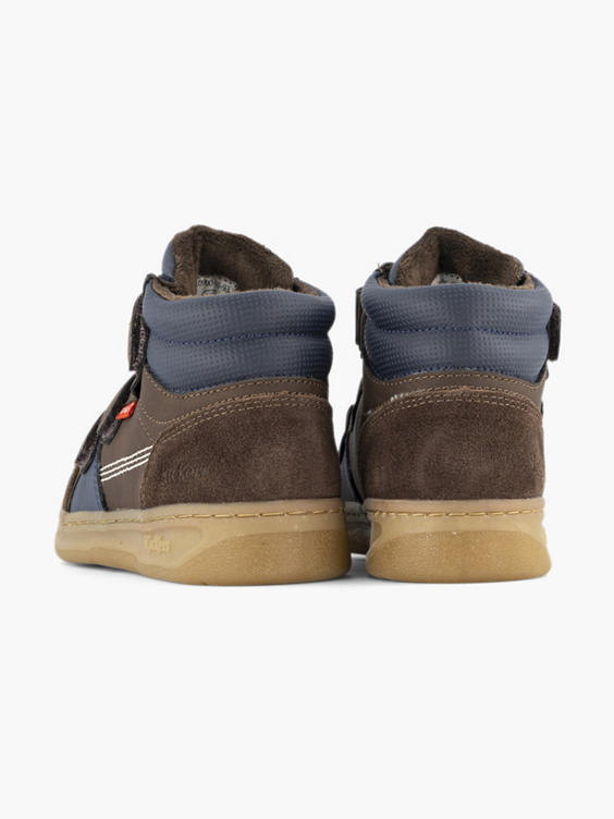 Bruine halfhoge velrco sneaker