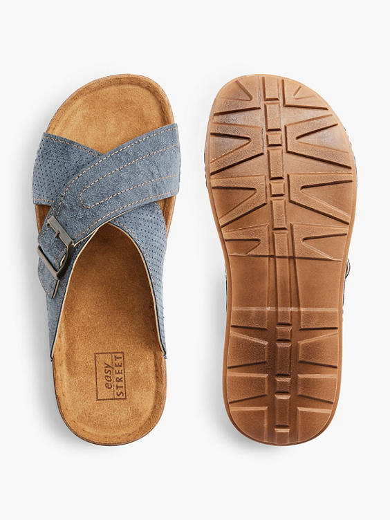Blauwe comfort slipper