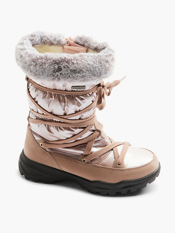 Rose Gold Snowboot With Zip