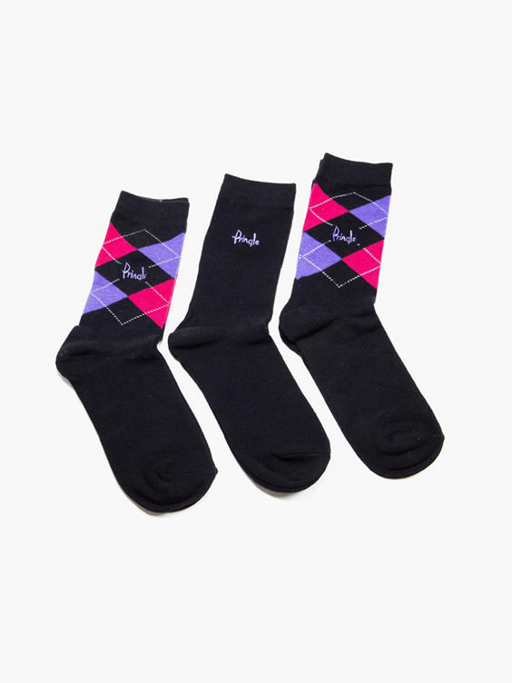 (Pringle) LADIES PRINGLE SOCKS in Black DEICHMANN
