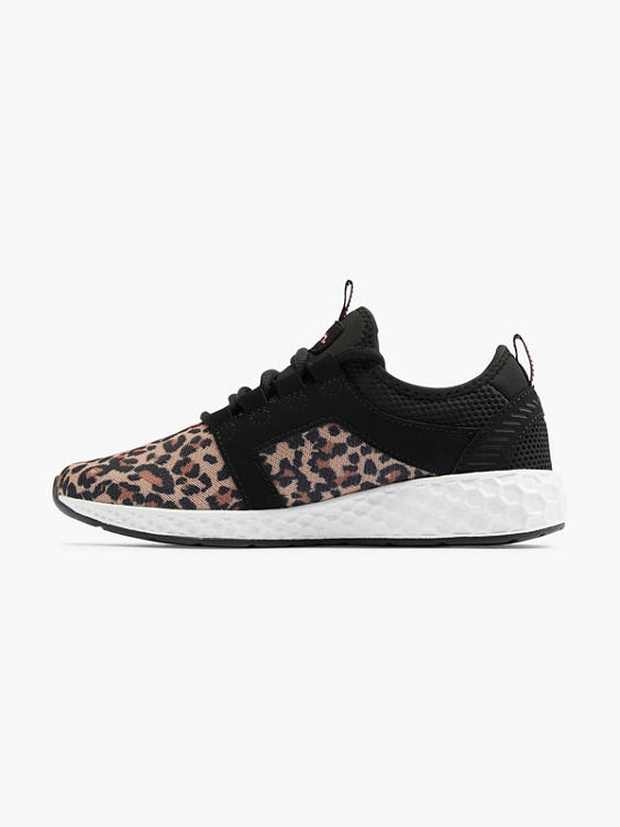 Bench Womens Leopard Print Trainers.