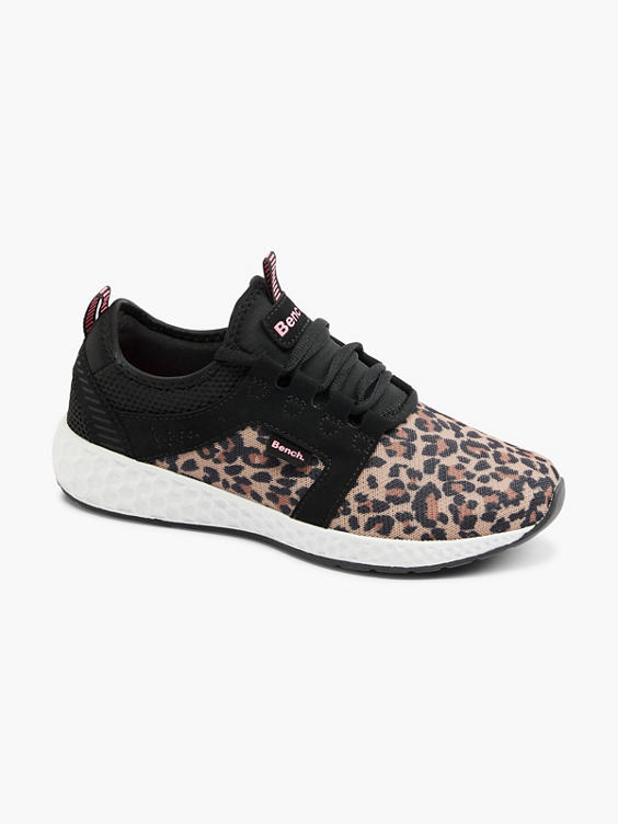 Bench Womens Leopard Print Trainers.