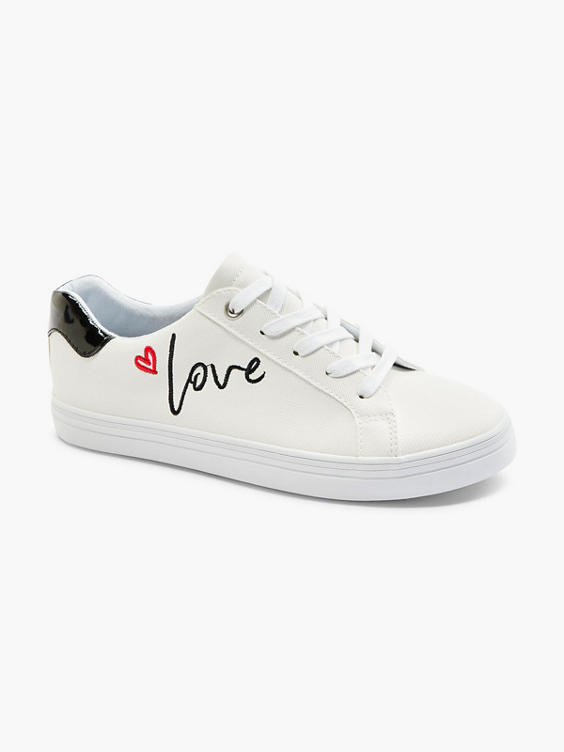 Witte sneaker love