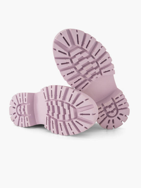 Beige chelsea boot Roze zool