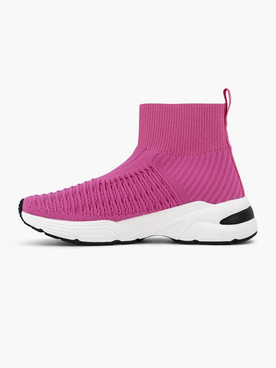 Roze hoge sneaker