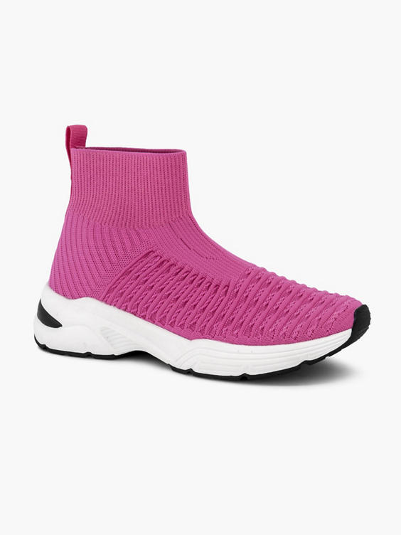 Roze hoge sneaker