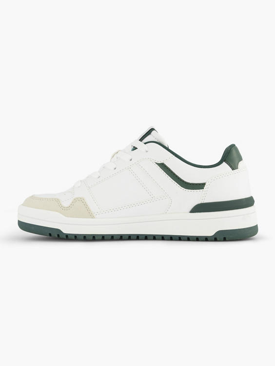 Witte sneaker groen