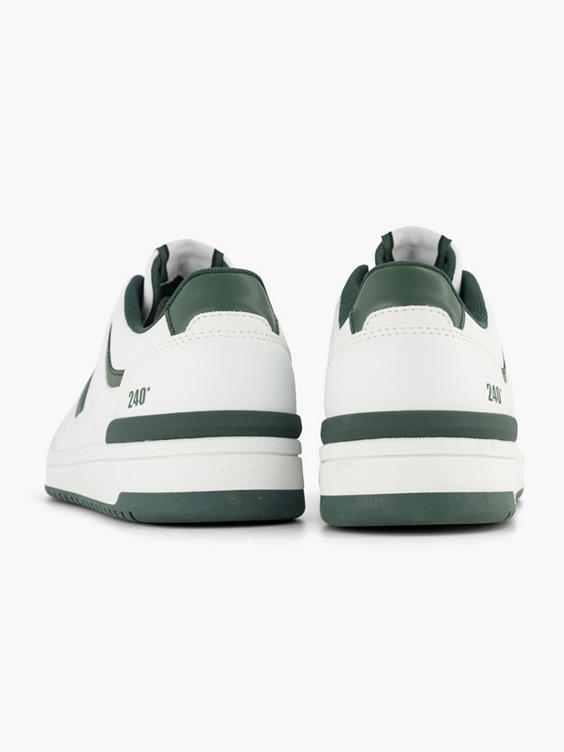 Witte sneaker groen
