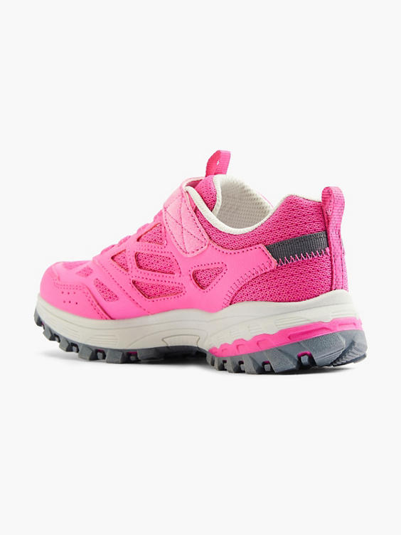 Skechers Hot Pink Junior Girls Velcro Trainer