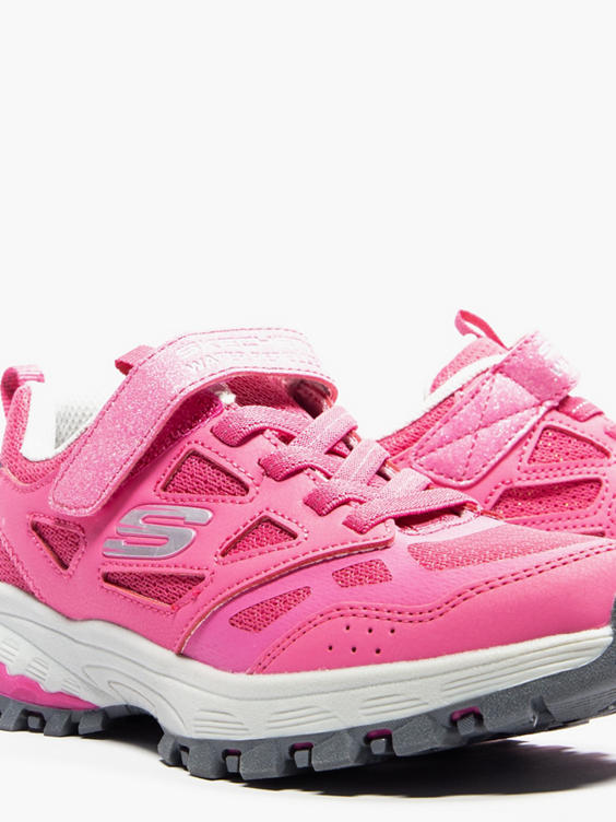 Skechers Hot Pink Junior Girls Velcro Trainer