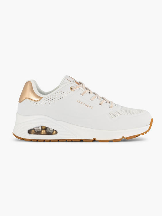 Witte sneaker UNO - SHIMMER AWAY memory foam