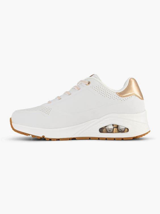 Witte sneaker UNO - SHIMMER AWAY memory foam