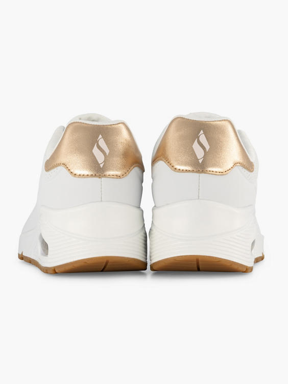 Witte sneaker UNO - SHIMMER AWAY memory foam