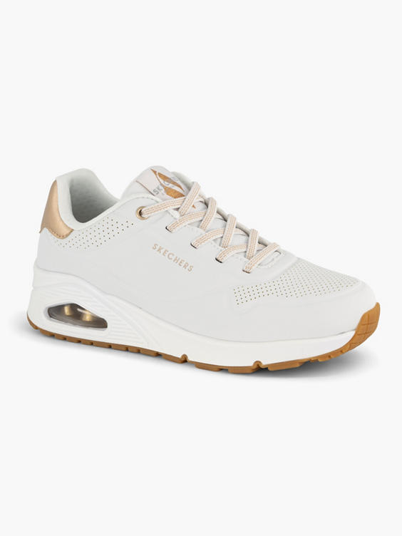 Witte sneaker UNO - SHIMMER AWAY memory foam