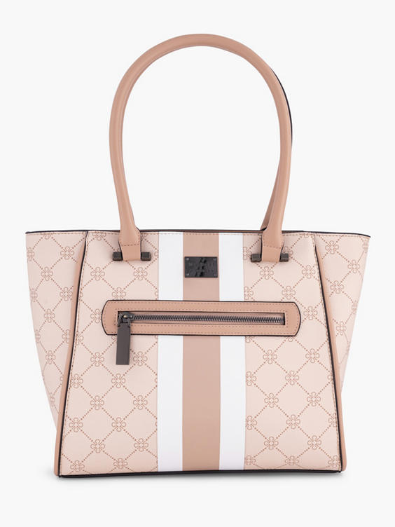 Roze handtas print