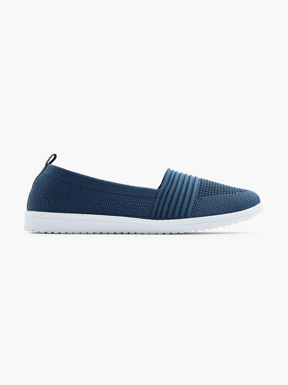 Ladies Blue Slip-on Shoes 